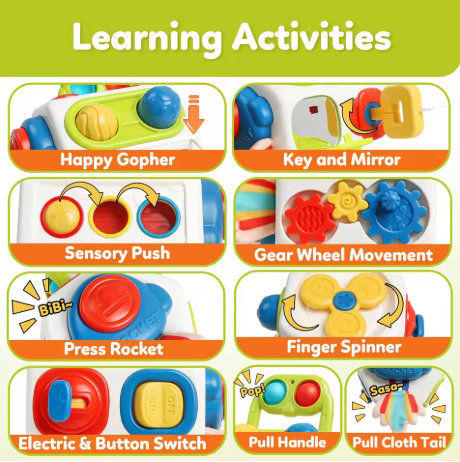 Montessori Busy Cube Toy Toddler Sensory Activities Busy Board