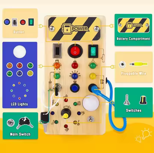 LED Light Switch Control Busy Board